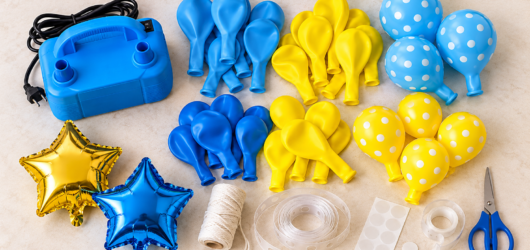 How to Make a Simple Balloon Garland for a Birthday Party (2 Easy Methods)